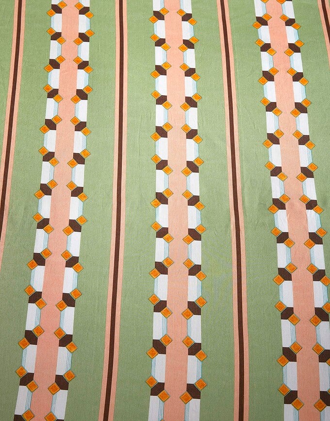 Funda Nórdica Iva, 260 x 220 cm, verde y rosa, cierre de solapa, con 2 fundas de almohada 60 x 70 cm