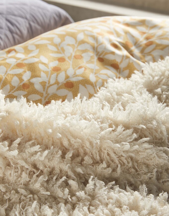 Funda Nórdica Lenthe, 260 x 220 cm, amarilla, cierre de solapa, Set de 3 piezas (2 fundas de almohada 60 x 70 cm)