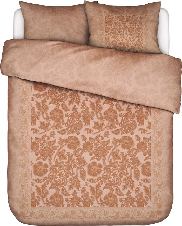 Funda Nórdica Maere, 240 x 220 cm, rosa, con 2 fundas de almohada 60 x 70 cm, cierre de solapa