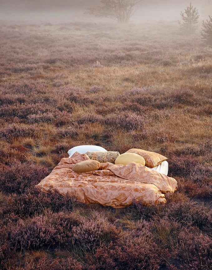 Funda Nórdica Maere, 140 x 200 cm, rosa, cierre de cremallera, con funda de almohada 70 x 90 cm