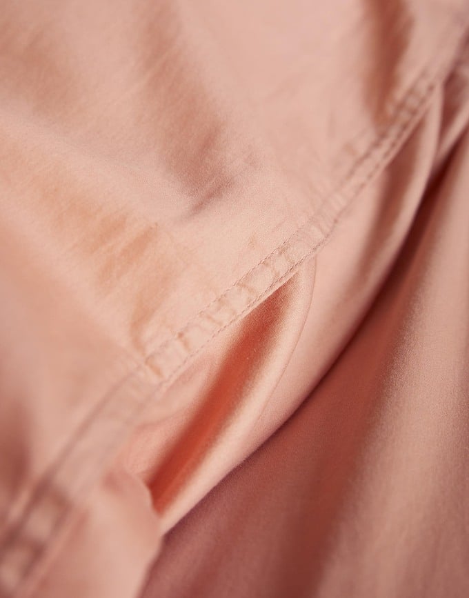 Juego de Funda Nórdica Minte, 135 x 200 cm, color ladrillo, con funda de almohada 80 x 80 cm, cierre de cremallera