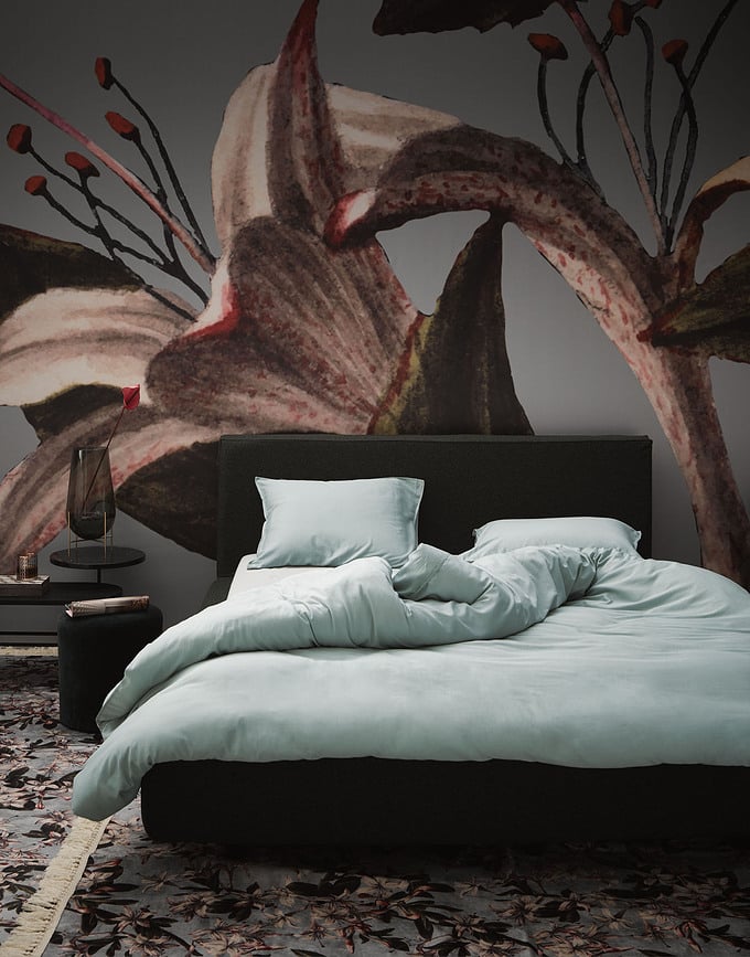 Juego de Funda Nórdica Minte, 200 x 200 cm, color menta, con cierre de cremallera, incluye 2 fundas de almohada 80 x 80 cm