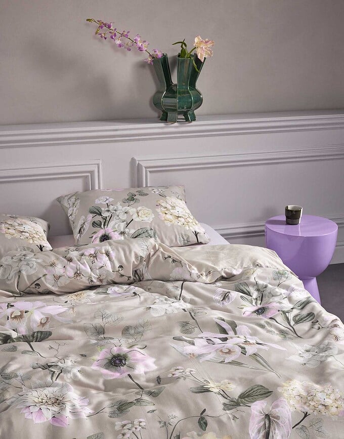 Funda Nórdica Noe, 155 x 220 cm, beige, con cierre de cremallera, funda de almohada 80 x 80 cm