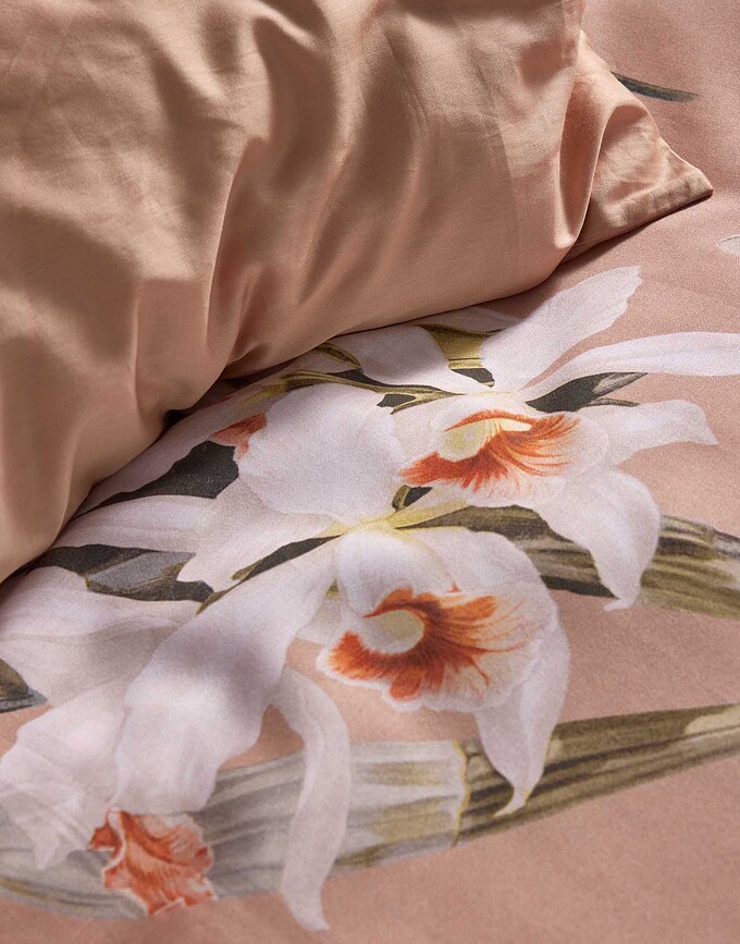 Funda Nórdica Noe, 260 x 220 cm, rosa, cierre de solapa, con 2 fundas de almohada 60 x 70 cm