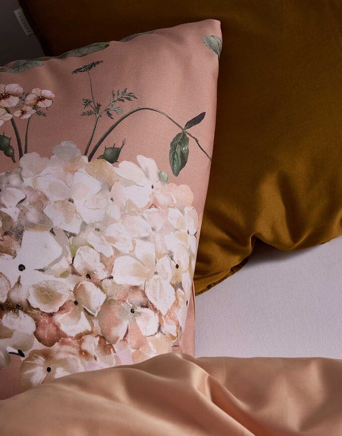 Funda Nórdica Noe, 260 x 220 cm, rosa, cierre de solapa, con 2 fundas de almohada 60 x 70 cm