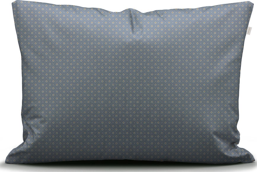 Funda Nórdica Ophelia, 135 x 200 cm, azul oscuro, con funda de almohada 60 x 80 cm, cierre de cremallera