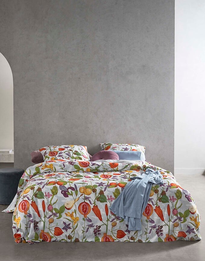 Funda Nórdica Phaedra, 260 x 220 cm, azul claro, incluye 2 fundas de almohada 60 x 70 cm, cierre con solapa