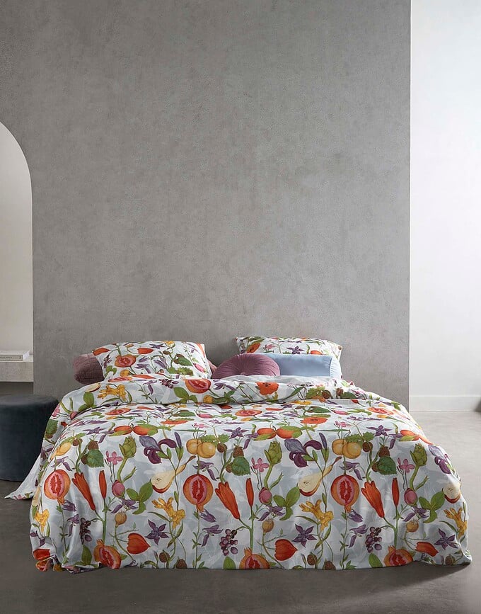 Funda Nórdica Phaedra, 260 x 220 cm, azul claro, incluye 2 fundas de almohada 60 x 70 cm, cierre con solapa