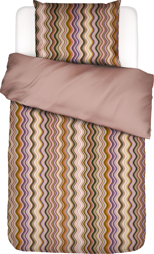 Funda Nórdica Sol, 140 x 200 cm, rosa antiguo, con funda de almohada 70 x 90 cm, cierre de cremallera