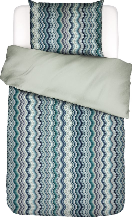 Funda Nórdica Sol, 140x200 cm, verde, con cierre de cremallera, incluye funda de almohada 70x90 cm