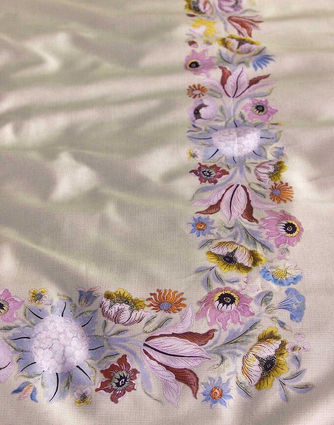 Funda Nórdica Veroniq, 200 x 200 cm, vainilla, con 2 fundas de almohada 80 x 80 cm, cierre de cremallera