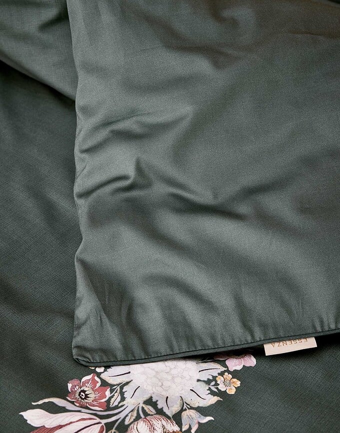 Juego de Funda Nórdica Veroniq, 140 x 220 cm, verde, con funda de almohada 60 x 70 cm, cierre tipo solapa