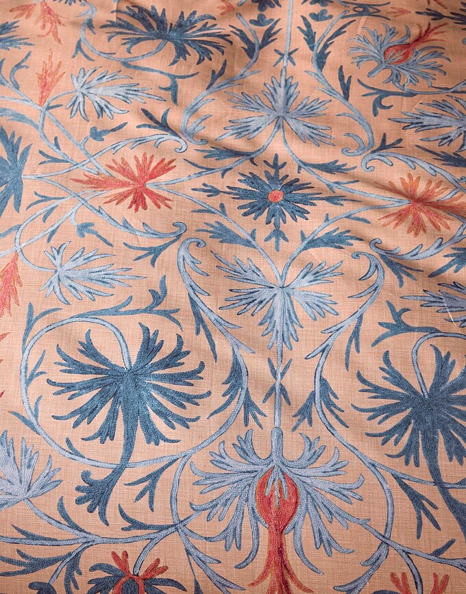 Funda Nórdica Vicia, 200 x 200 cm, rosa, cierre de cremallera, con 2 fundas de almohada 80 x 80 cm