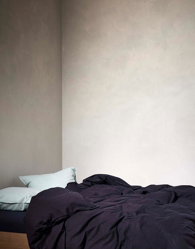 Funda Nórdica Zeva, 140 x 220 cm, azul marino oscuro, con funda de almohada 60 x 70 cm, cierre de solapa