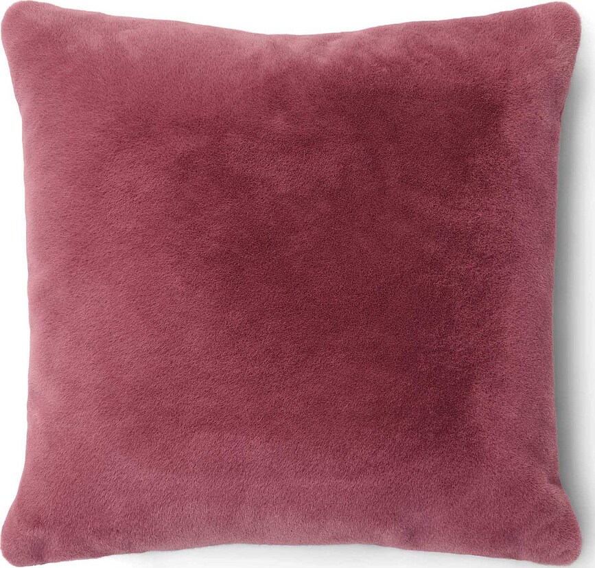 Furry Coussin, rose foncé