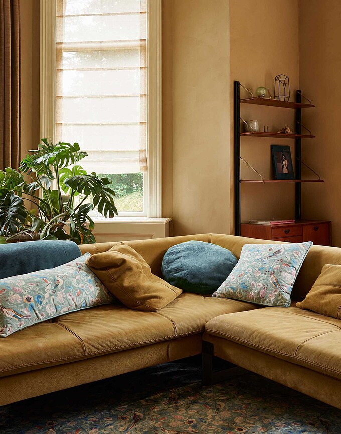 Furry Coussin, gris-bleu