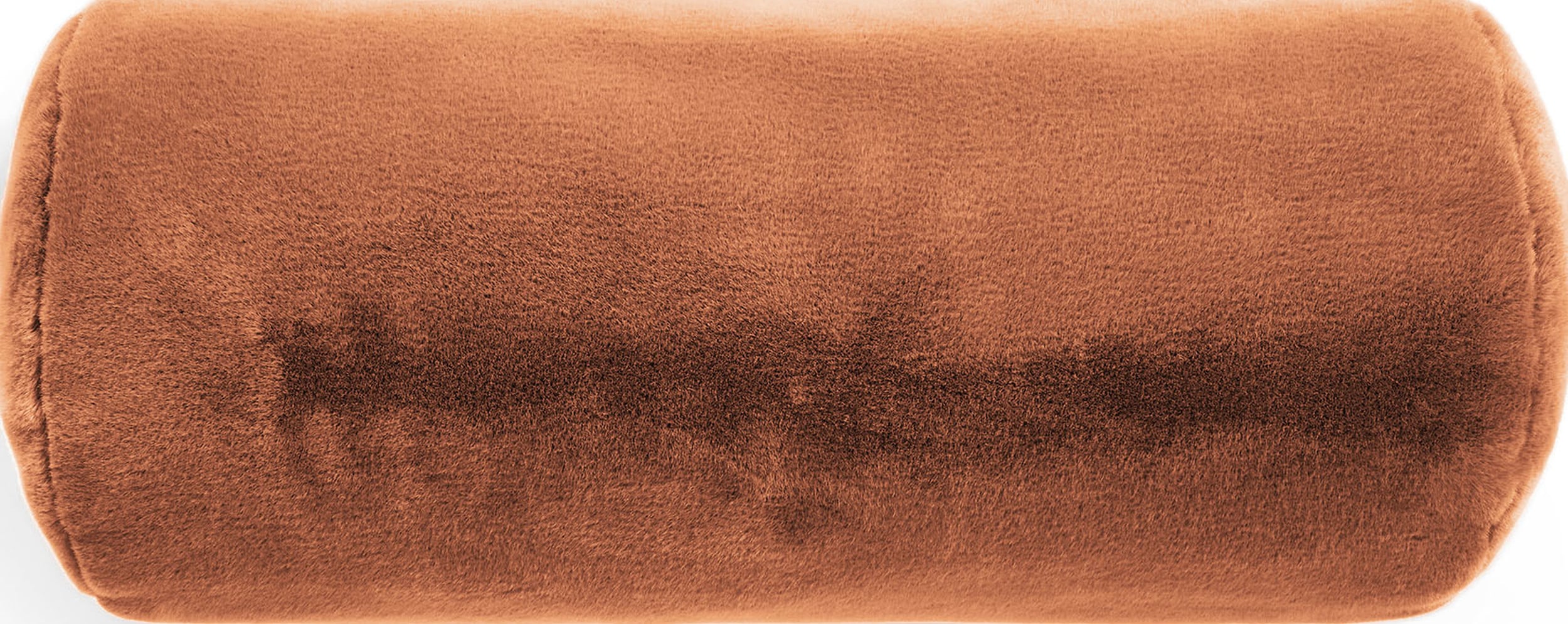 Furry Kissen 22 x 50 cm orangefarben