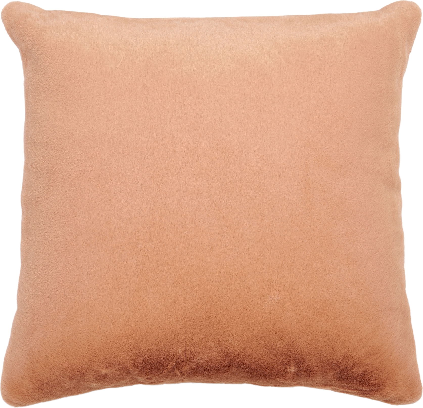 Dekokissen Furry Kissen Orangefarben