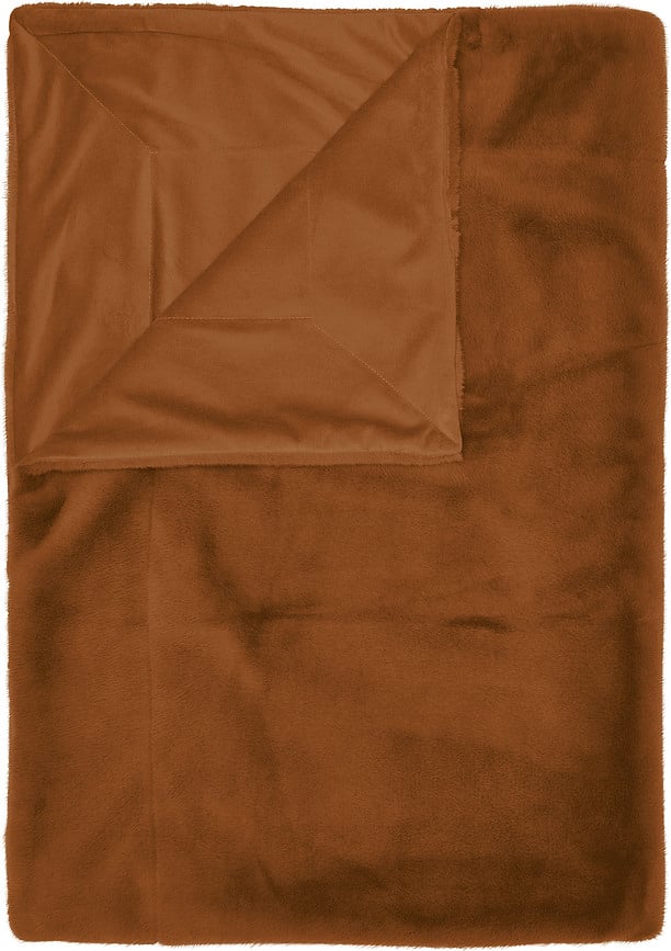 Furry Κουβέρτα γούνινη, 150 x 200 cm, σκουριασμένη
