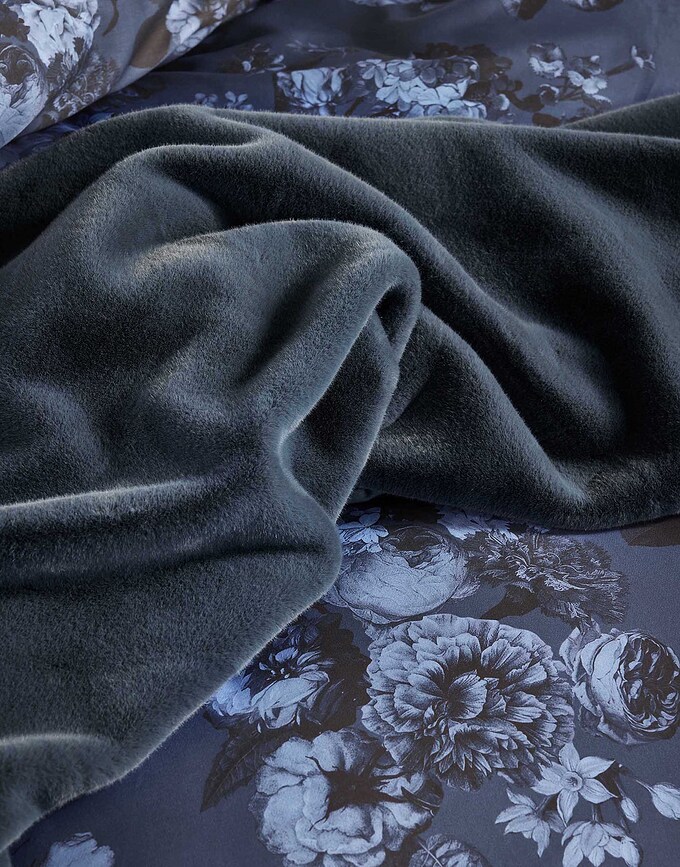 Furry Couverture en fausse fourrure, 150 x 200 cm, beige