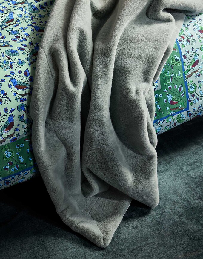 Furry Couverture en fausse fourrure, 150 x 200 cm, beige