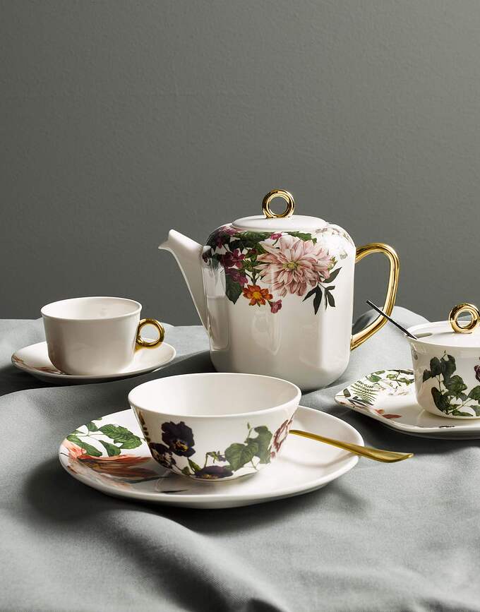 Gallery Φλιτζάνι για καφέ, λευκό, με πιατάκι