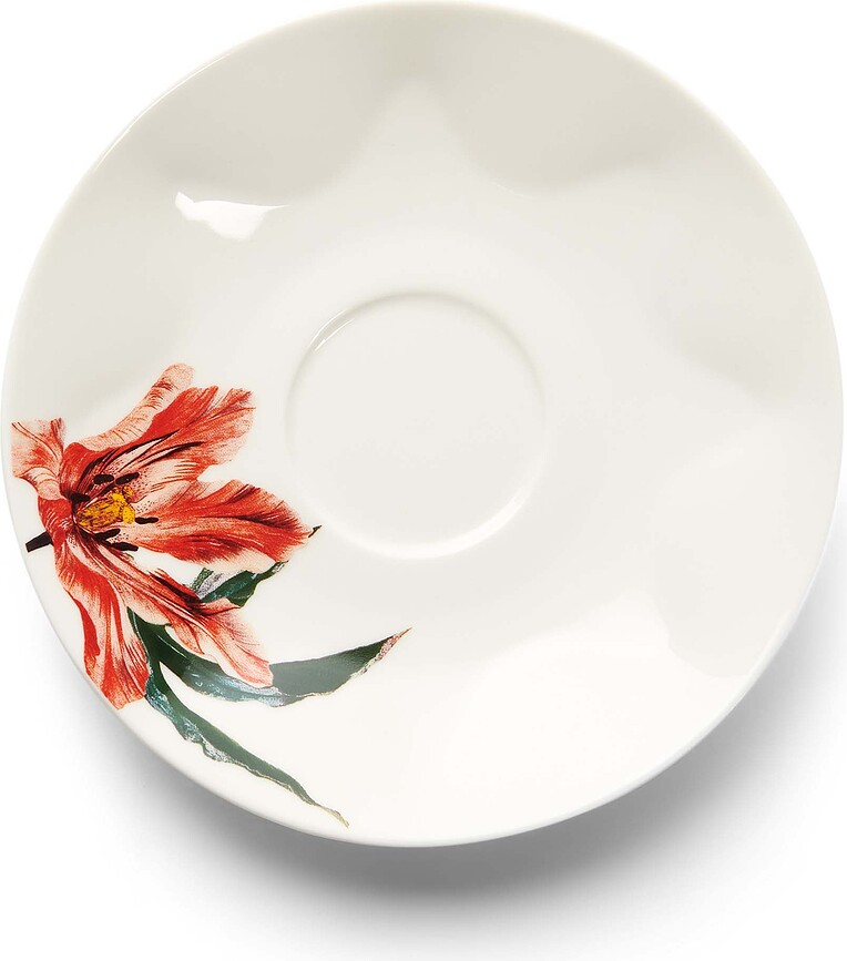 Gallery Skodelica za kavo s podstavkom, bela