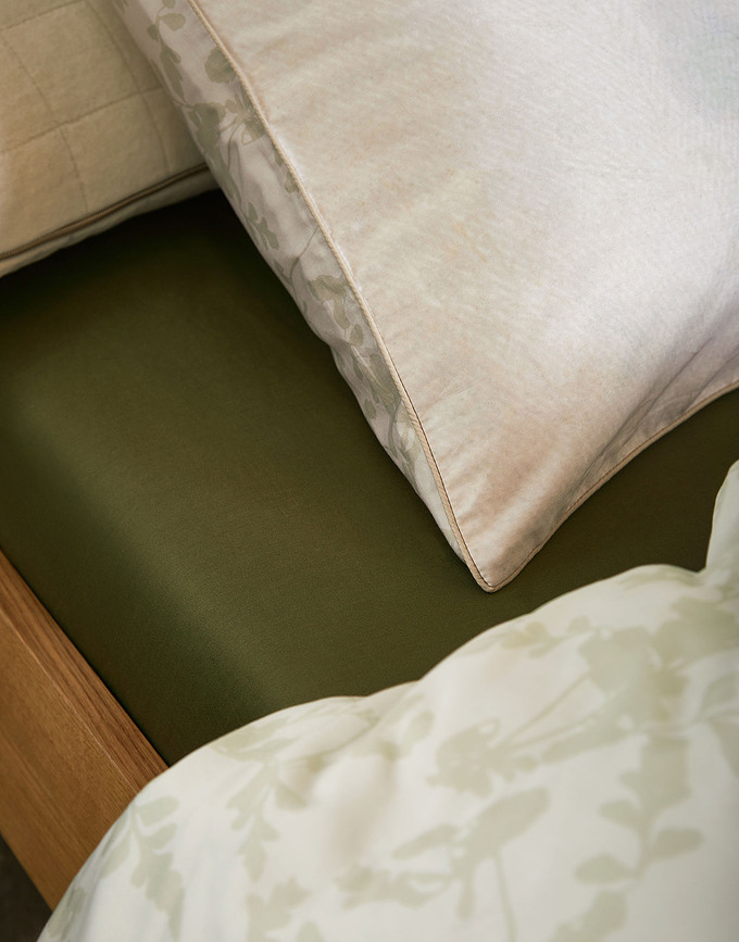 Georgia Σετ Παπλωματοθήκης, 140x200 cm, λευκό-καφέ, με μαξιλαροθήκη 70x90 cm, με φερμουάρ, 2 τμχ