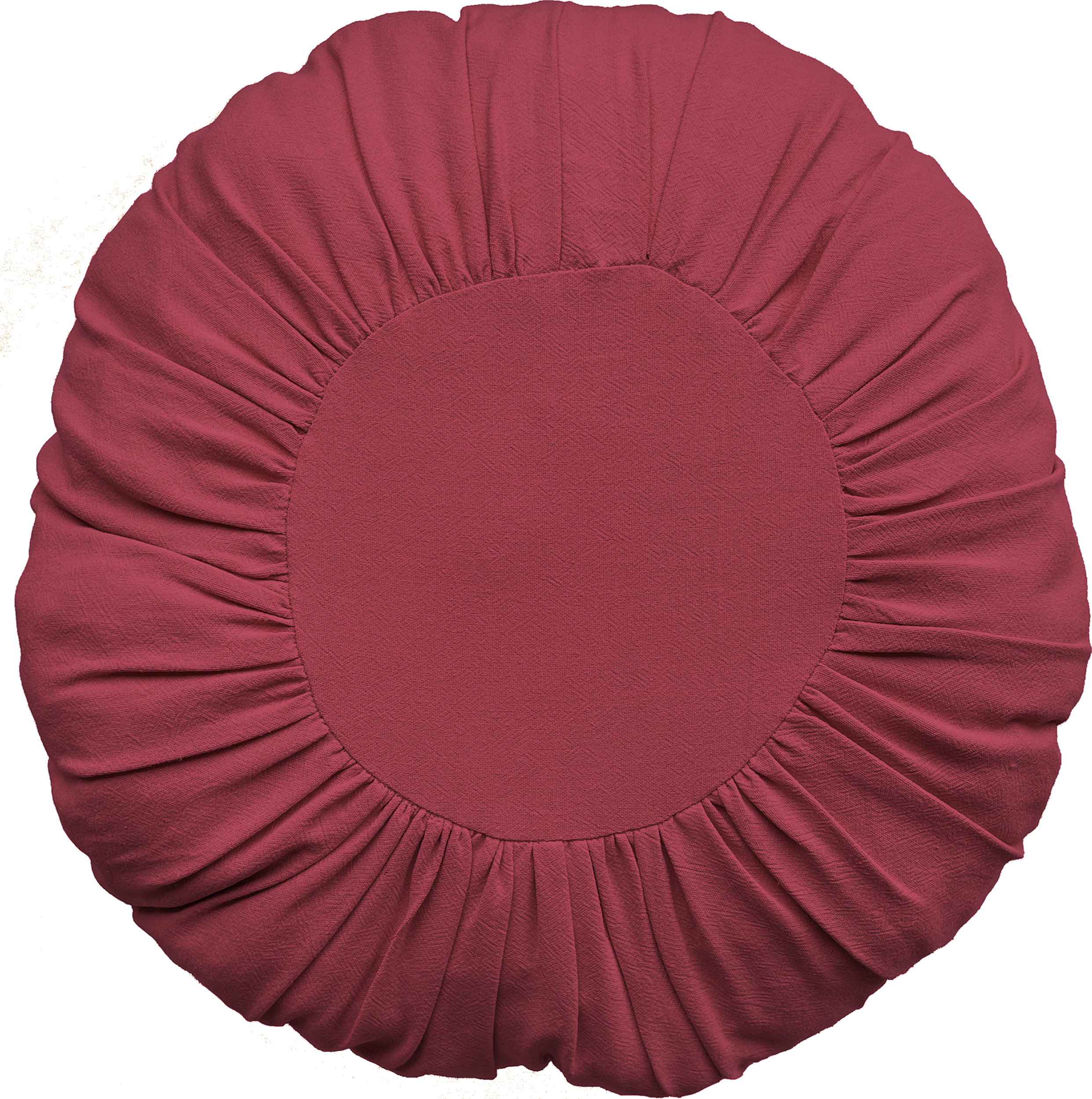 Gigi Dekoratives Kissen 45 cm rund kirschrot