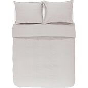 Guy Bedding 200 x 220 cm light grey with 2 pillowcases 60 x 70 cm