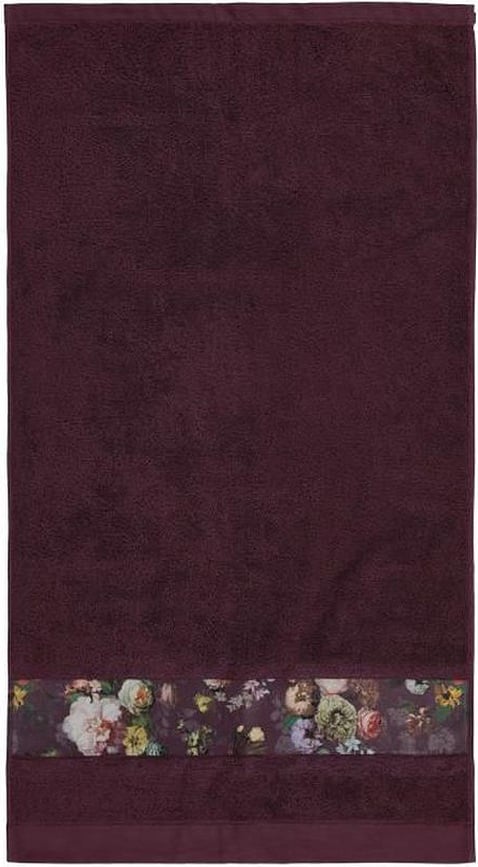 Håndklæde Fleur 70 x 140 cm plum