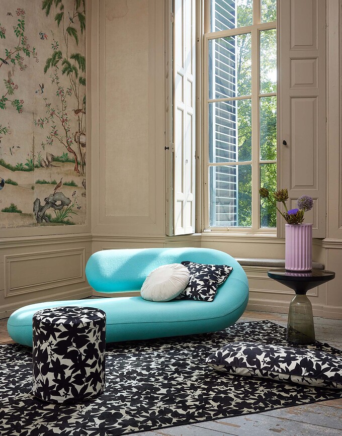 Imara Coussin Décoratif 40 x 90 cm, noir et blanc