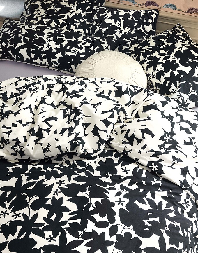 Imara Coussin Décoratif 40 x 90 cm, noir et blanc