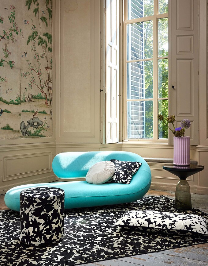 Imara Coussin Décoratif, 50 x 50 cm, noir et blanc