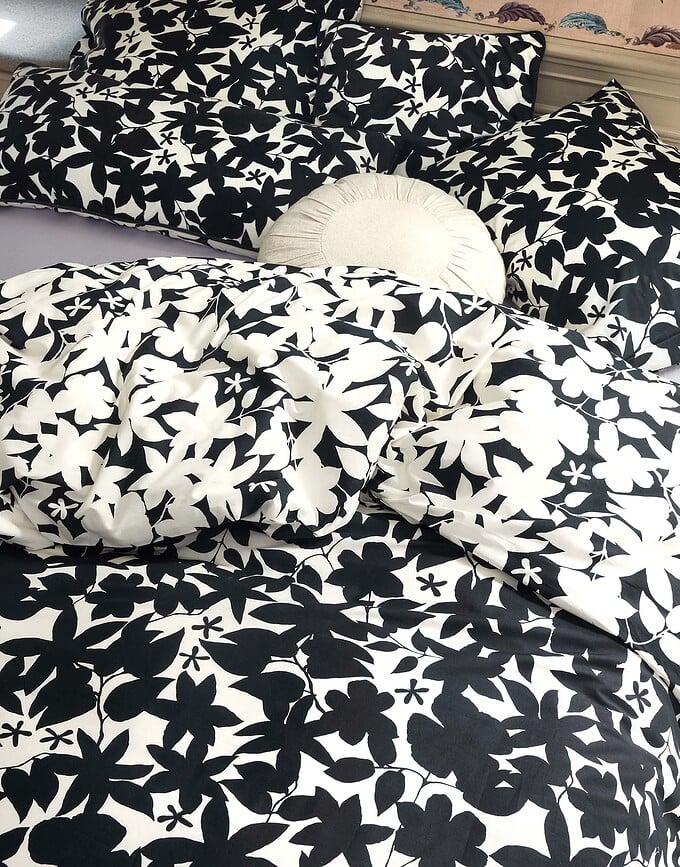 Imara Dekorativni Jastuk 40 x 90 cm crno-bijeli