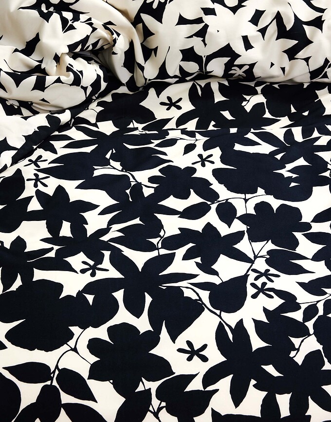 Imara Housse de couette à rabat, 240 x 220 cm, noire et blanche, avec 2 taies d'oreiller 60 x 70 cm