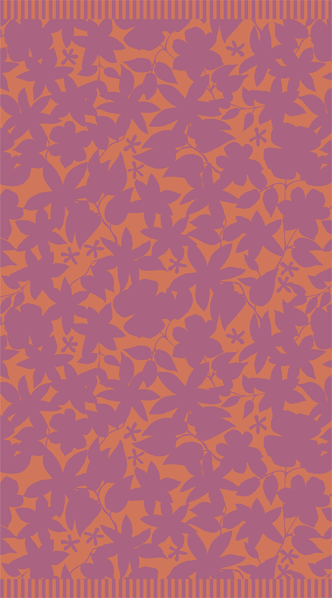 Strandtücher Imara Strandhandtuch 100 X 180 Cm Violett-orange
