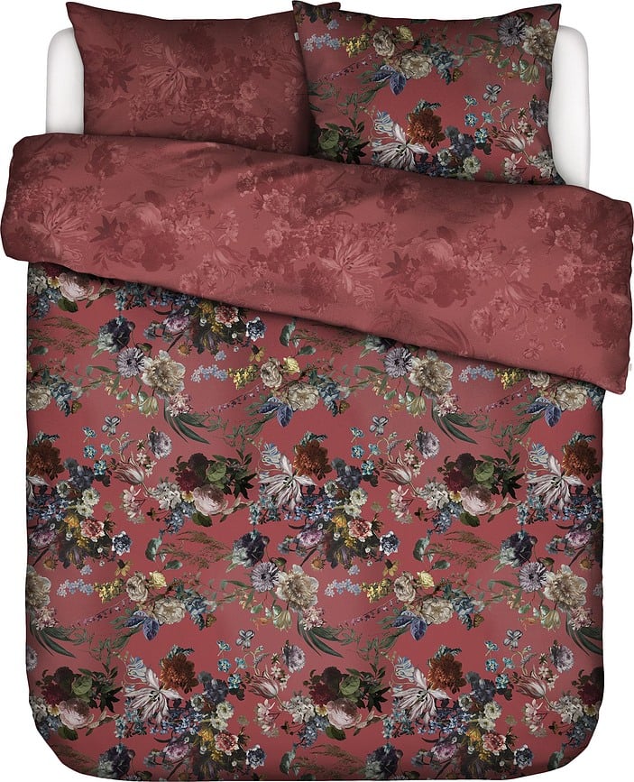 Isabelle Posteljina s preklopom 200x220 cm kestenjasta 2 jastučnice 60x70 cm