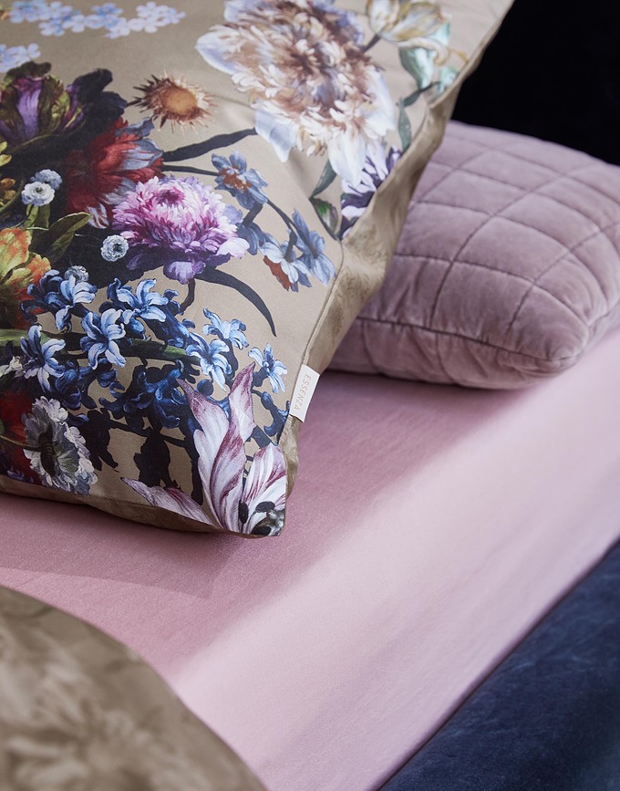 Isabelle Posteljnina, 135 x 200 cm, sivo-bež, z zadrgo, prevleka za vzglavnik 60 x 80 cm