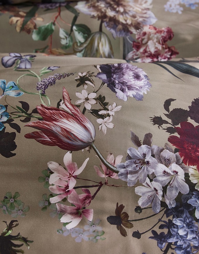 Isabelle Σετ Παπλωματοθήκης με φερμουάρ, 140x200 cm, γκρι-μπεζ, μαξιλαροθήκη 70x90 cm, 2 τμχ