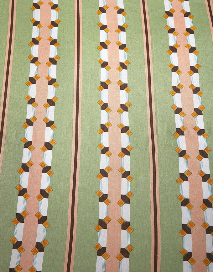 Iva Parure de Lit, 140 x 200 cm, vert et rose, fermeture éclair, taie d'oreiller 70 x 90 cm