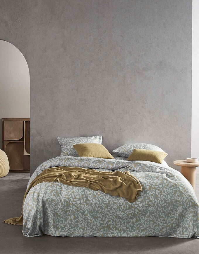 Funda Nórdica Lenthe, 200 x 200 cm, gris claro, cierre de cremallera, incluye 2 fundas de almohada 80 x 80 cm