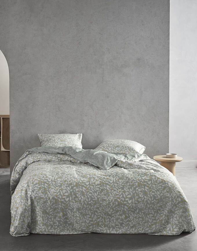 Funda Nórdica Lenthe, 200 x 200 cm, gris claro, cierre de cremallera, incluye 2 fundas de almohada 80 x 80 cm