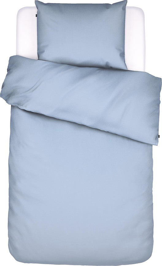 Juego de Funda Nórdica Minte, 140 x 220 cm, azul claro, con funda de almohada 60 x 70 cm, cierre de solapa