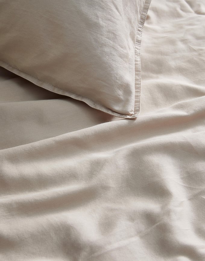 Funda Nórdica Minte, 200 x 200 cm, gris topo, cierre de cremallera, con 2 fundas de almohada 80 x 80 cm