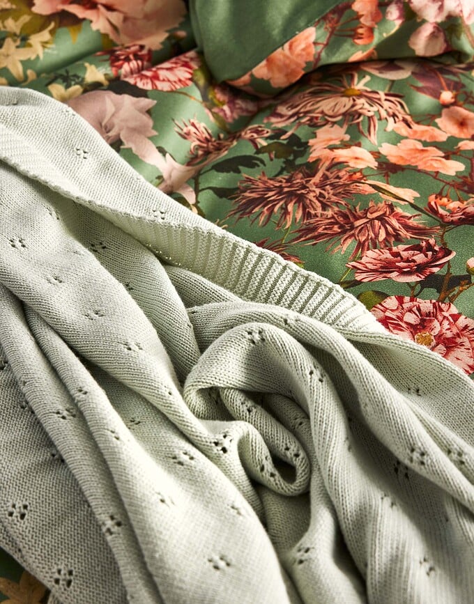 Funda Nórdica Noleste, 200 x 200 cm, verde, con 2 fundas de almohada 80 x 80 cm, cierre de cremallera