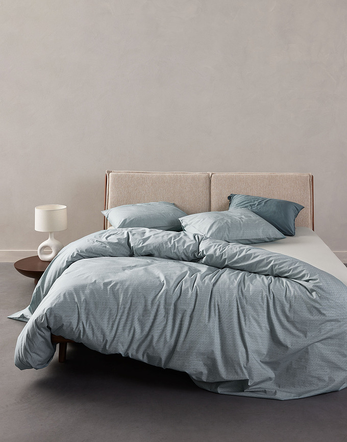 Jule Housse de Couette 160 x 200 cm, bleu clair