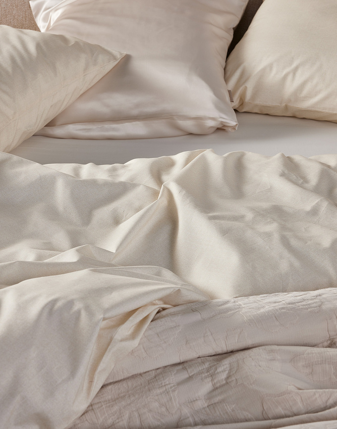 Jule Housse de Couette 160 x 200 cm, vanille