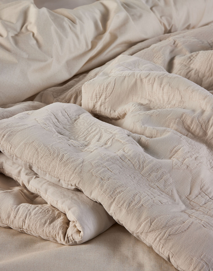 Jule Housse de Couette 160 x 200 cm, vanille