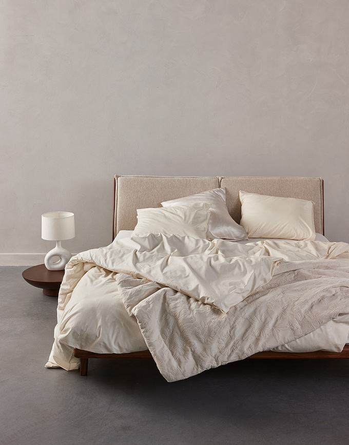 Jule Housse de Couette 160 x 200 cm, vanille